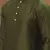 Green  art silk mens  kurta with churidar set