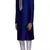 Blue  art silk mens  kurta with churidar set