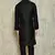 Black art silk mens  kurta with churidar set