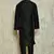 Black art silk mens  kurta with churidar set
