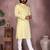 Green cotton sequence work and print kurta and payjama