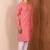 Pink  cotton blendmens  kurta with churidar set