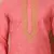 Pink  cotton blendmens  kurta with churidar set
