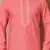Pink  cotton blendmens  kurta with churidar set