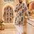 Cream soft cotton and print kurta and payjama
