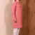 Pink  cotton blendmens  kurta with churidar set