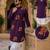 Purple cotton plain party wear kurta and dhoty
