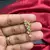 floral nath nose pin with cz stone, gold finish