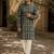 Green cotton embroidery party wear kurta and payjama