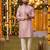 Lavender silk jecquard party wear kurta and payjama