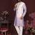 White cotton silk embroidery party wear kurta and payjama