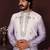 White cotton silk embroidery party wear kurta and payjama