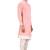 Pink  art silk mens  kurta with churidar set