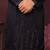 Black smart silk embroidery party wear kurta and payjama