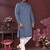 Grey smart silk embroidery party wear kurta and payjama