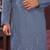 Grey smart silk embroidery party wear kurta and payjama