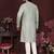 Green smart silk embroidery party wear kurta and payjama