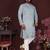 Grey smart silk embroidery party wear kurta and payjama