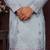 Grey smart silk embroidery party wear kurta and payjama
