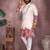 Maroon kahdi cotton embroidery print party wear kurta and payjama