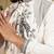White viscos embroidery print party wear kurta and payjama