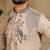 Brown viscos embroidery print party wear kurta and payjama