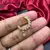gold tone cz nath nose pin with teardrop charm