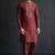 Maroon embroidered dupion silk kurta set