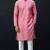 Pink embroidered dupion silk kurta set