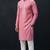 Pink embroidered dupion silk kurta set