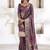 onion pink soft dola silk blend with foil print saree