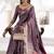 onion pink soft dola silk blend with foil print saree