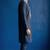 Navy embroidered dupion silk kurta set