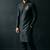 Black embroidered dupion silk kurta set