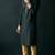 Black embroidered dupion silk kurta set