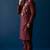 Maroon embroidered dupion silk kurta set