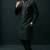 Black embroidered dupion silk kurta set