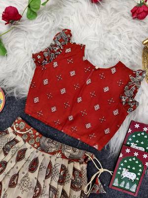 linen skirt set featuring contrast colors and elegant motifs and  light, breezy, and perfect for summer occasions 3