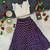 Girls traditional violet polka dot lehenga choli in silk blend with v-neck