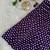 Girls traditional violet polka dot lehenga choli in silk blend with v-neck