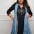  black foil mirror work cotton anarkali suit