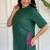  green solid a-line pure cotton kurta set with trousers