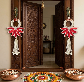 Handmade Lotus Wall Hanging Decorative | Traditional for Home Decoration (Pack of 2) 2