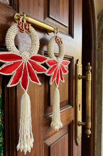 Handmade Lotus Wall Hanging Decorative | Traditional for Home Decoration (Pack of 2)