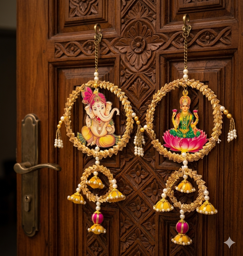 Handmade Decorative Wall Hanging Art for Home Decoration Latkan Wall for Home Decoration (Pack of 2)