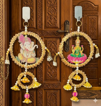 Handmade Decorative Wall Hanging Art for Home Decoration Latkan Wall for Home Decoration (Pack of 2) 2
