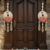 Handmade Lotus Pearl Shubh Labh Door Hanging Traditional Decor for Home Decoration (Pack of 2)