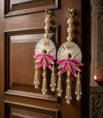 Handmade Lotus Shubh Labh Hanging Decorative Traditional for Home Festival Decoration (Pack of 2)