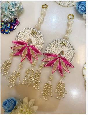 Handmade Lotus Shubh Labh Hanging Decorative Traditional for Home Festival Decoration (Pack of 2) 3