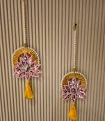 Handmade Traditional Hanging | Multicolour Toran Pom-Pom Toran for Home Decor (Pack of 2)